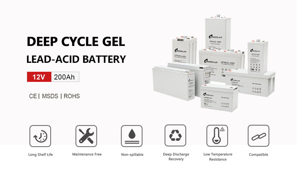 solar gel battery 12v 200ah