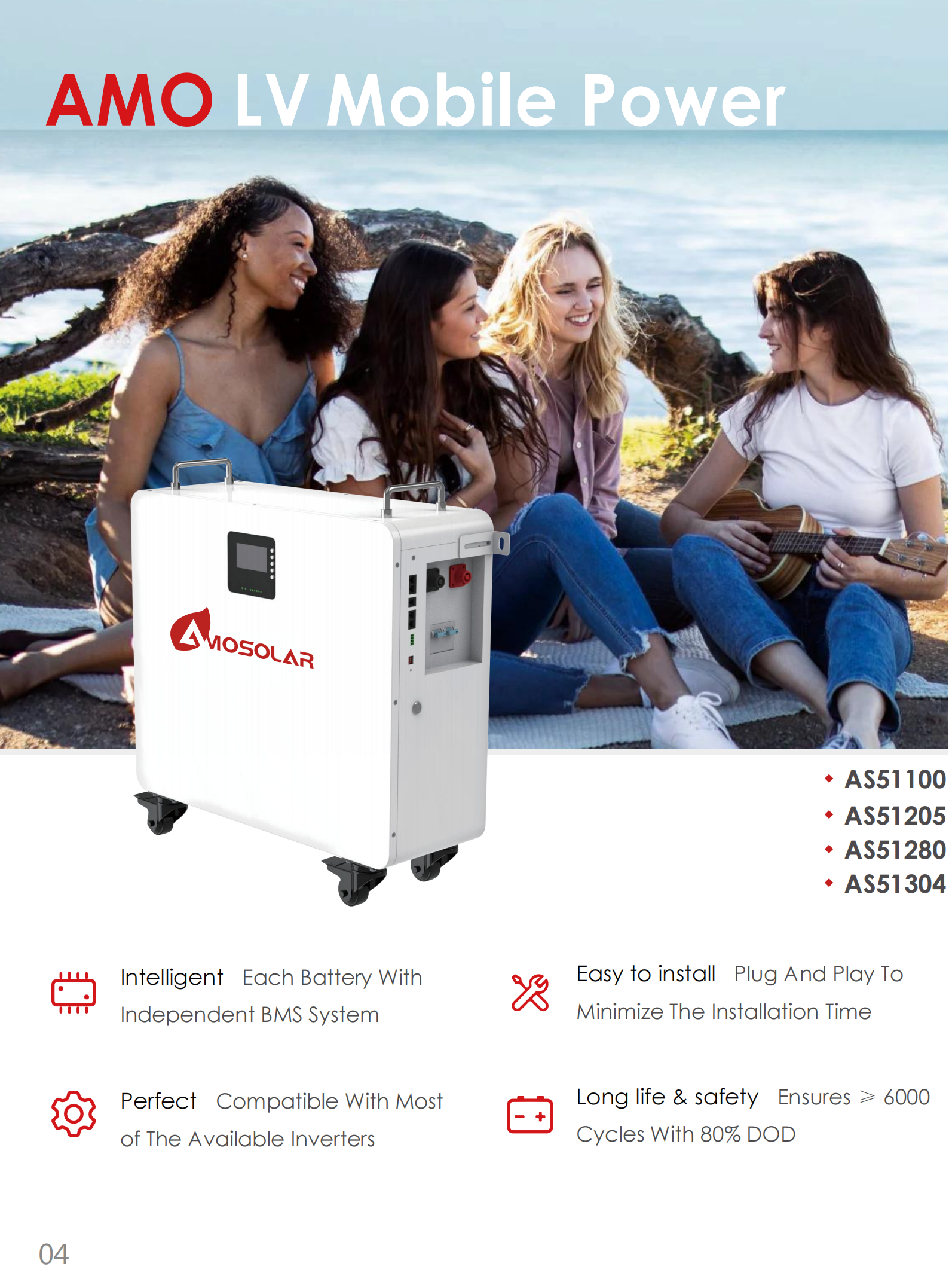 Stackable low voltage solar lithium liFePO4 battery