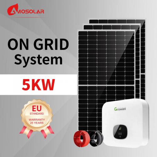 5000W 6000W 8000W On Grid Solar System