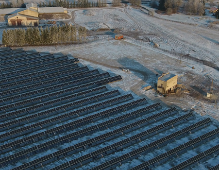 Projeto de sistema solar de playground de 680 kW na Estônia